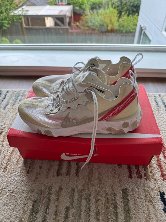 Nike React Element 87 Sail Light Bone - Men Size 8 main image 4